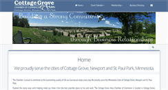 Desktop Screenshot of cottagegrovechamber.org